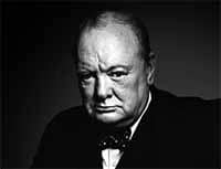Winston Churchill ex British prime minister